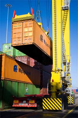 Crane at Dublin Port