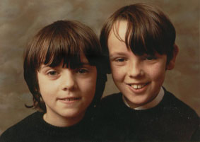 Marie and Johe Carthy as children in Longford