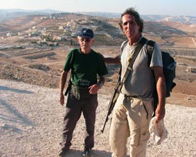 Armed settlers on a day out to Mount Herodium